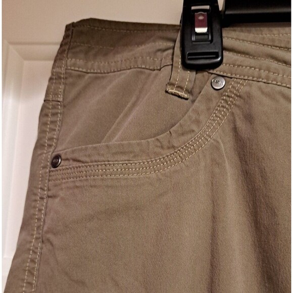 Kuhl Hiking Trail Outdoor Cargo Convertible Roll Up Bootcut Pants Women 14 Brown - Picture 7 of 16